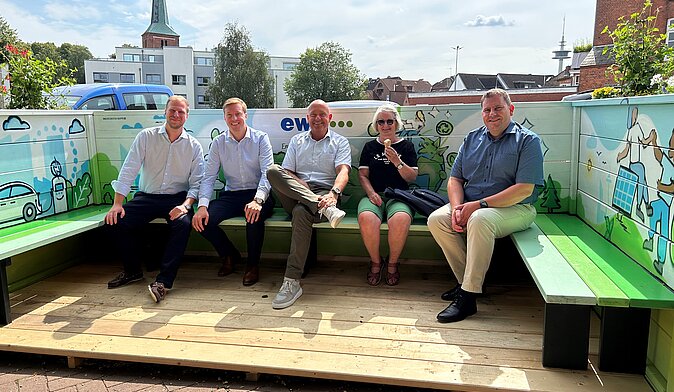 Neue Bank in Segeberg